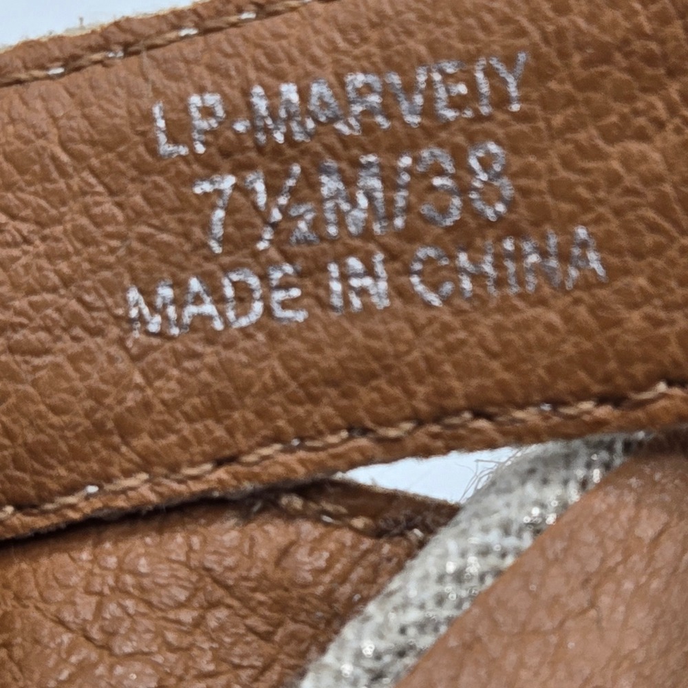 Lucky Brand Marveiy Wedge Sandals WMS 7.5M Oatmeal Linen Frayed Espadrille - Picture 6 of 6